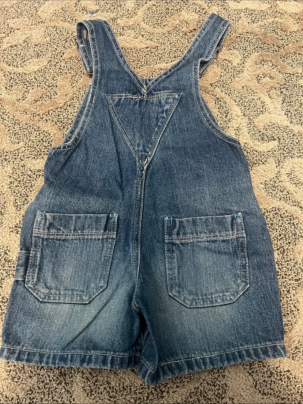 OSHKOSH BGOSH Dark Wash Denim Short Overalls